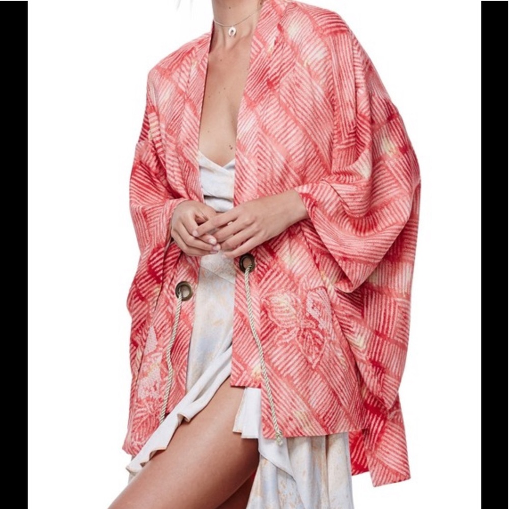 Free People shibori print KIMONO